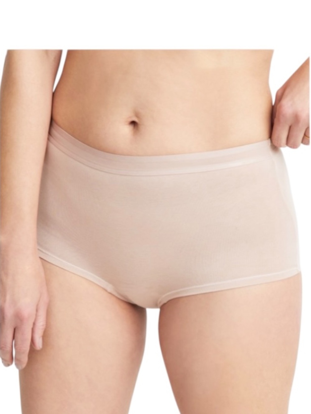 State of Day Women's Cotton Blend Boyshort Underwear Nude Blush Size XL - NWT